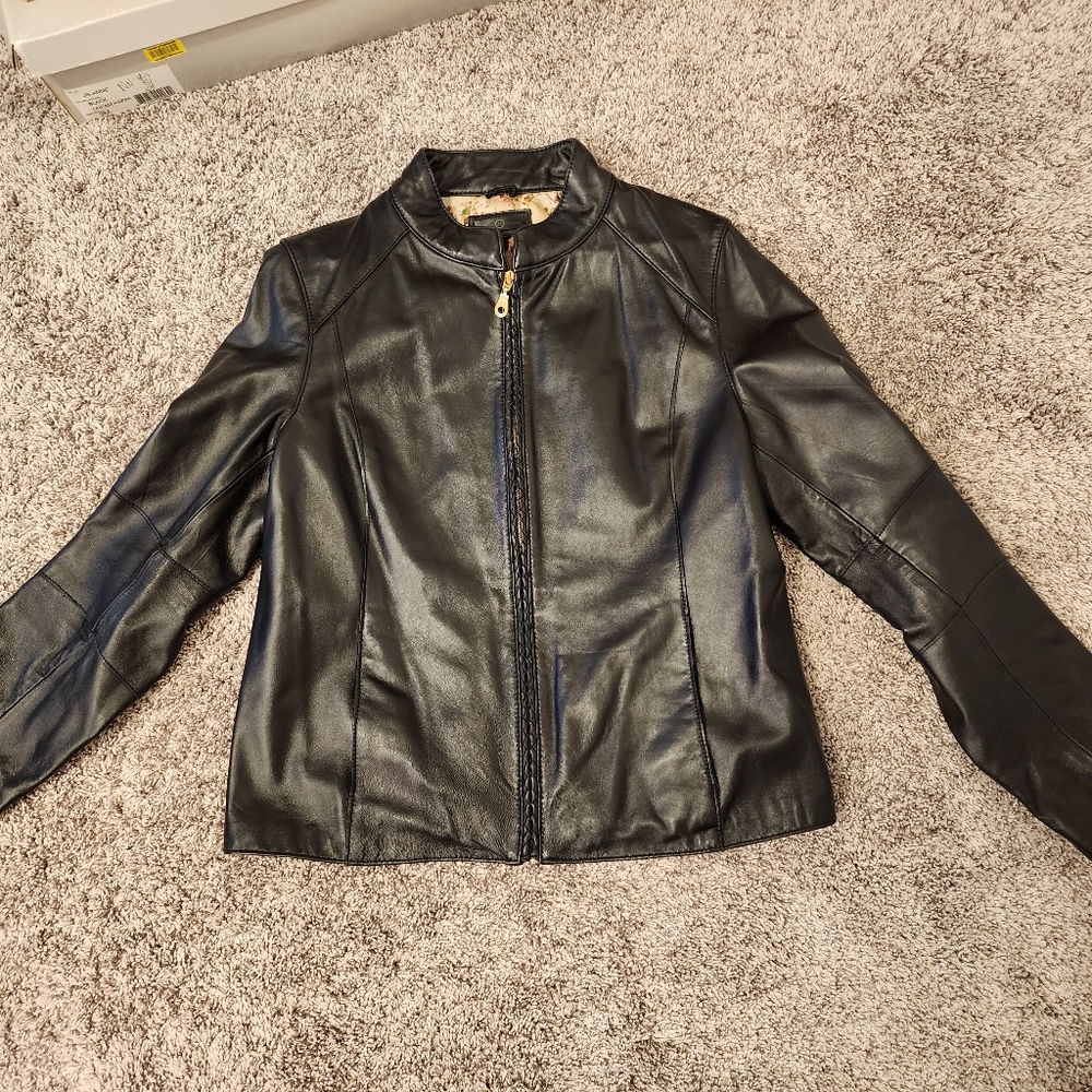 Womens leather jacket